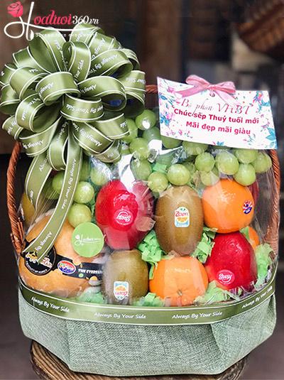 Giỏ trái cây - Mãi vui mãi giàu