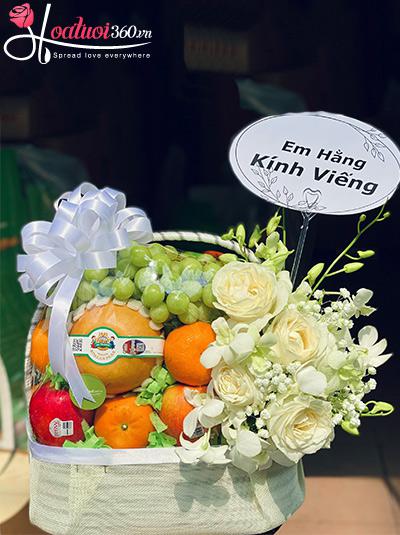 Giỏ trái cây - Thành tâm kính lễ