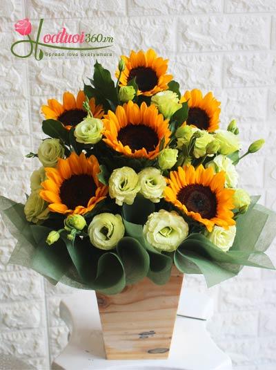 Hộp hoa Good Luck 2