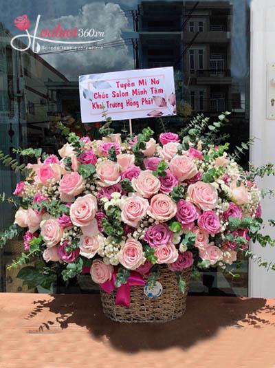 Giỏ hoa chúc mừng - Khai trương hồng phát