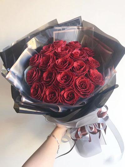 Hoa hồng sáp - Bó hồng đỏ em đẹp nhất đêm nay