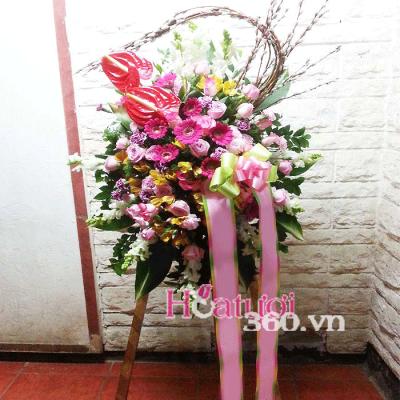 Kệ hoa khai trương Hàn Quốc - Phong cách ấn tượng