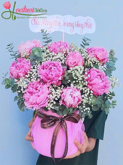 Hoa mẫu đơn hồng - Vạn sự hồng phát