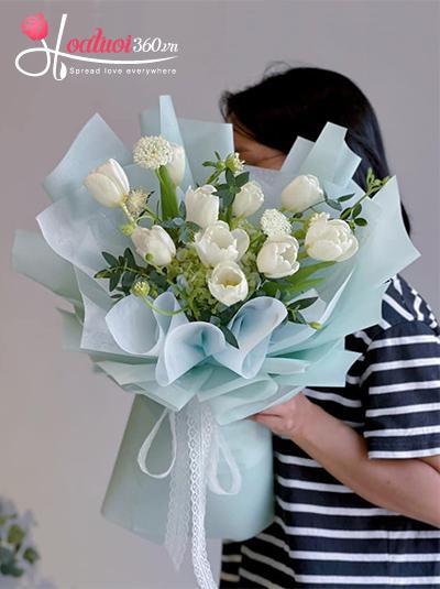 Hoa tulip trắng - Hướng gió mùa hạ