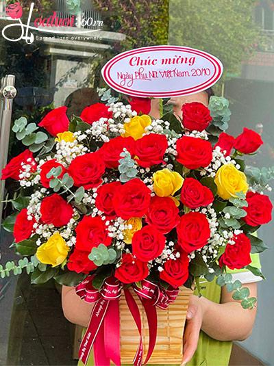 Hộp hoa hồng đẹp - Hạnh phúc rực rỡ