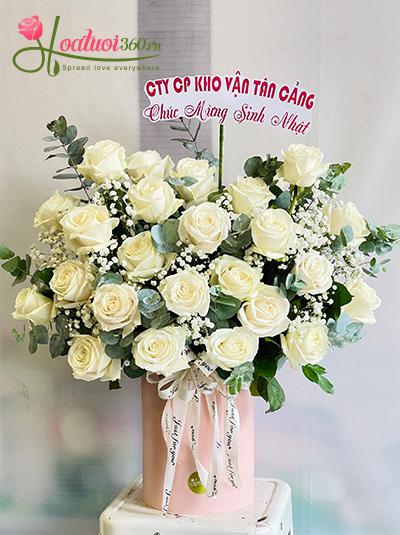 Hộp hoa hồng Ecuador - Vùng trời như mơ