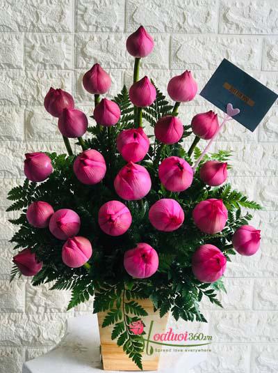 Hộp hoa sen - Kính tặng