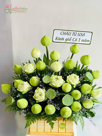 Hộp hoa sen - Lòng biết ơn