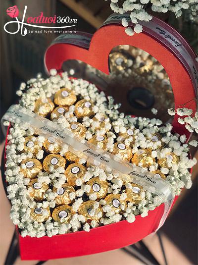 Hộp hoa Socola - Muốn nói với em