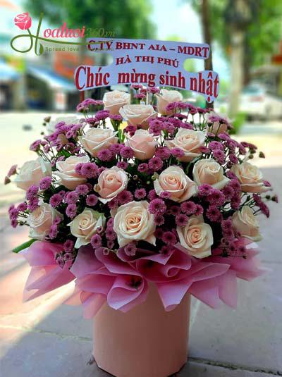 Hộp hoa tình bạn bền chặt