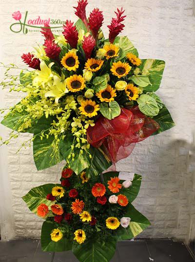 Kệ hoa khai trương - Đại hồng phát