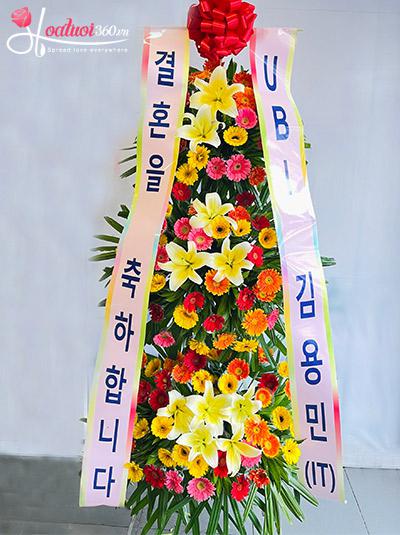 Kệ hoa khai trương Hàn Quốc - Doanh dư đắc lợi