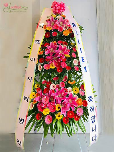 Kệ hoa khai trương Hàn Quốc - Làn gió mới