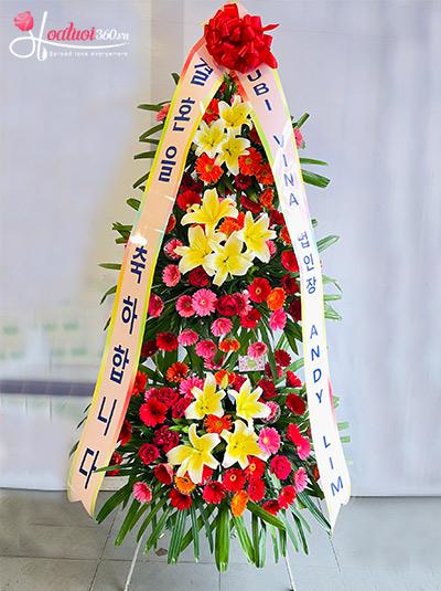 Kệ hoa khai trương Hàn Quốc - Tài lộc song hành