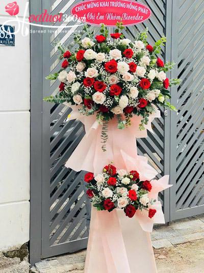 Kệ hoa khai trương - Kinh doanh có lộc