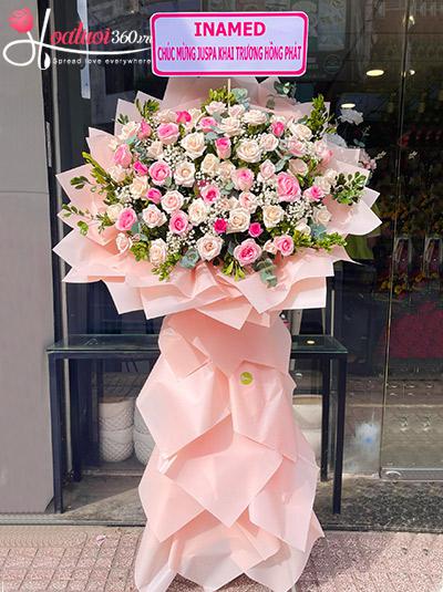 Kệ hoa khai trương - Kinh doanh phát đạt