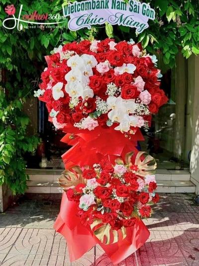 Kệ hoa khai trương - Phát lộc song hỷ