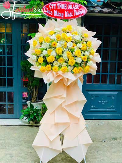 Kệ hoa khai trương - Tài lộc song hành