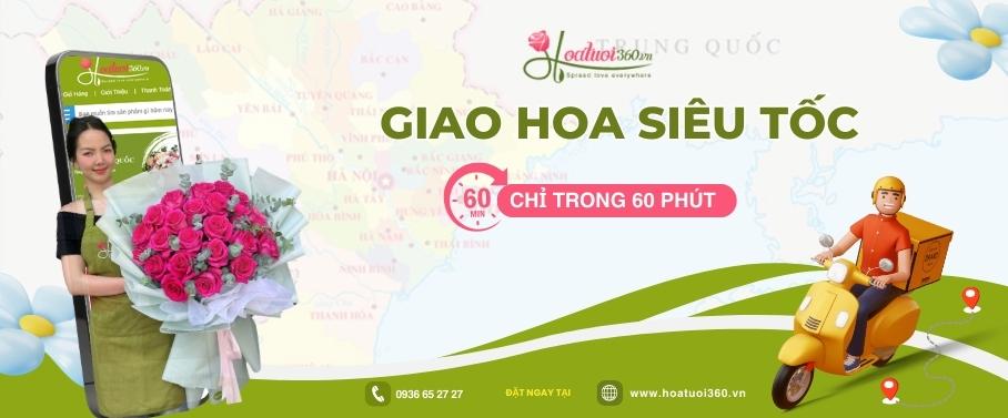 Hoa tươi 360 - Địa chỉ mua hoa khai trương tone xanh đẹp, chất lượng