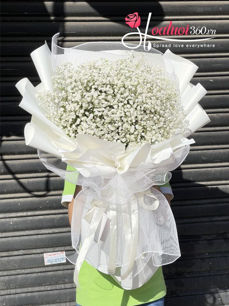 Bó hoa baby trắng đẹp 