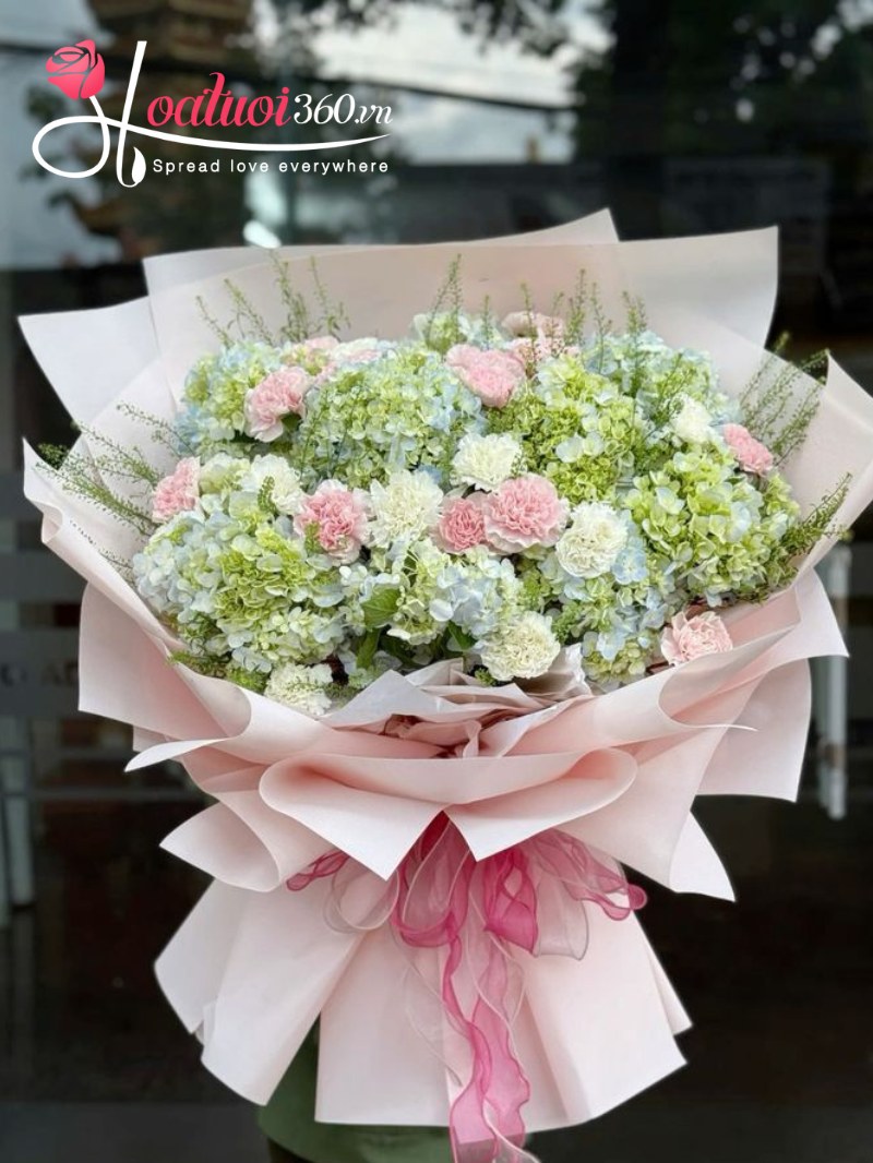 Bó hoa cẩm tú cầu đẹp