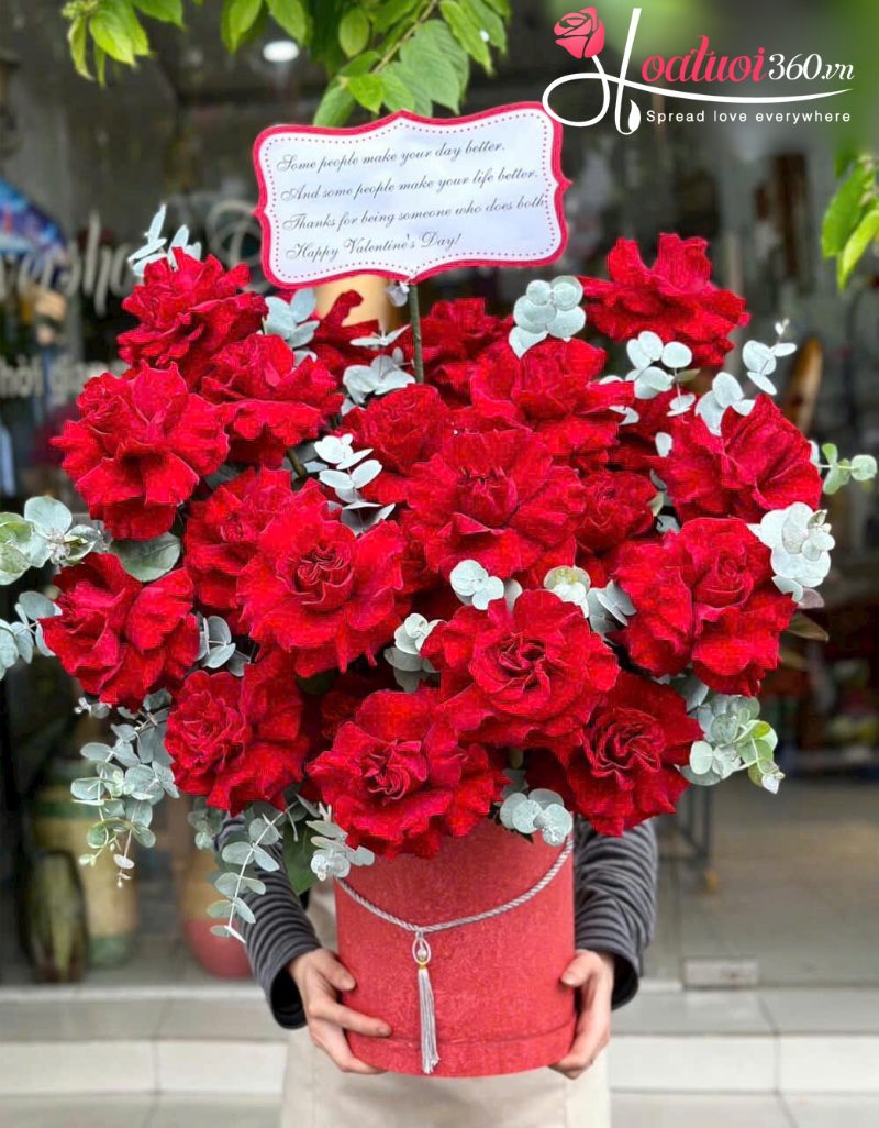 Hình ảnh hoa hồng màu đỏ được lận bắt mắt