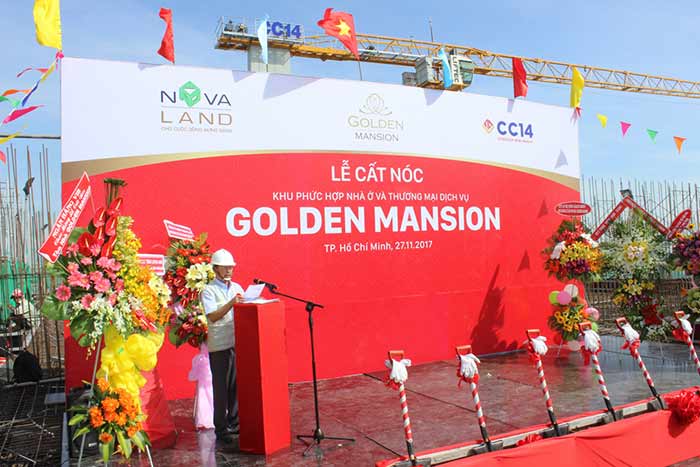 Cách bố trí hoa mừng lễ động thổ, cất nóc phù hợp