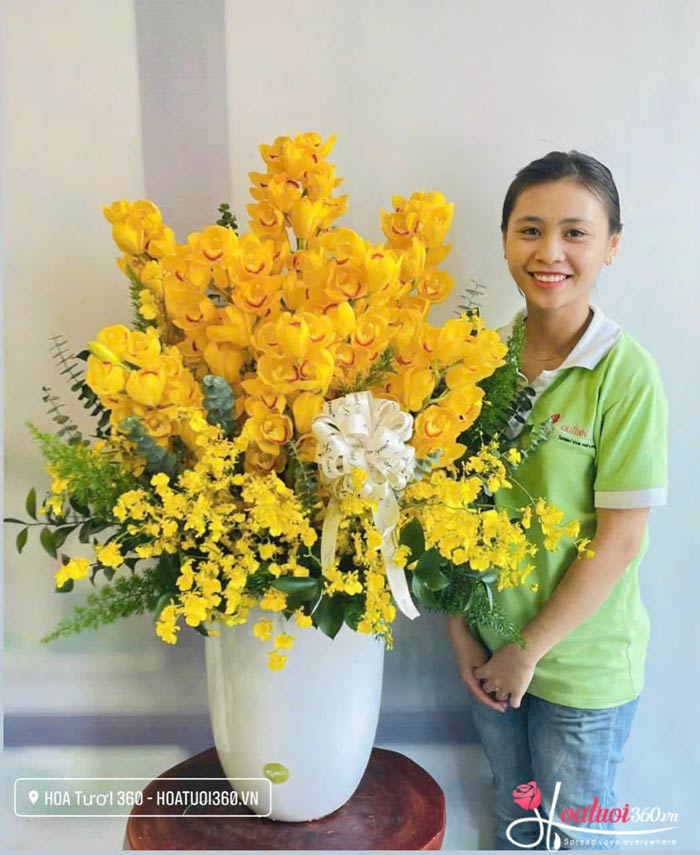 Những chậu hoa địa lan cực đang được yêu thích