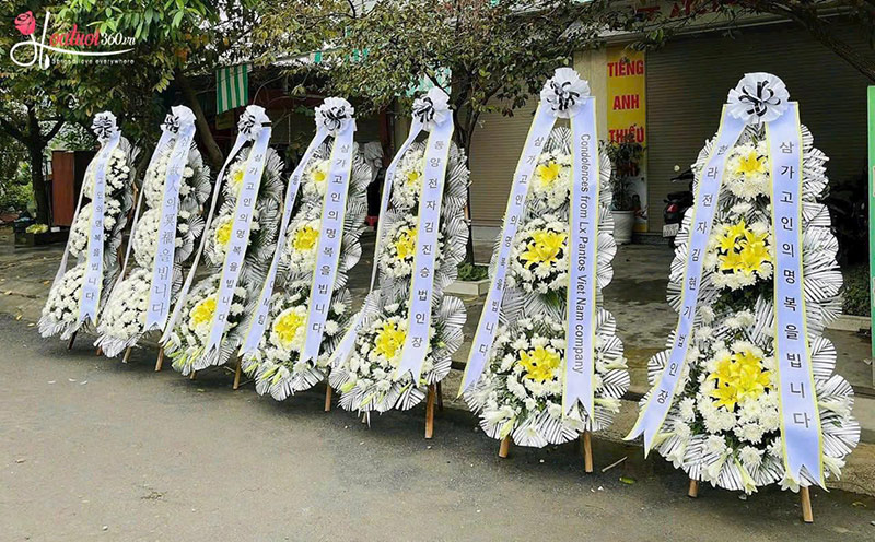 Dịch vụ giao hoa chia buồn đẹp, nhanh, uy tín