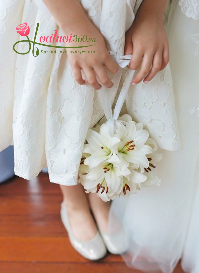 Hoa ly cầm tay dạng quả cầu Pomander