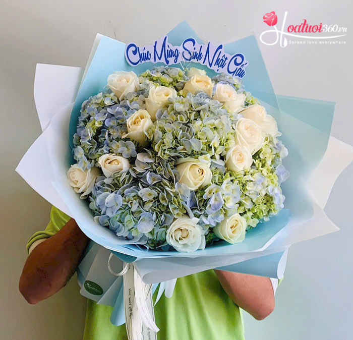 mẫu hoa valentine Cẩm tú cầu ý nghĩa