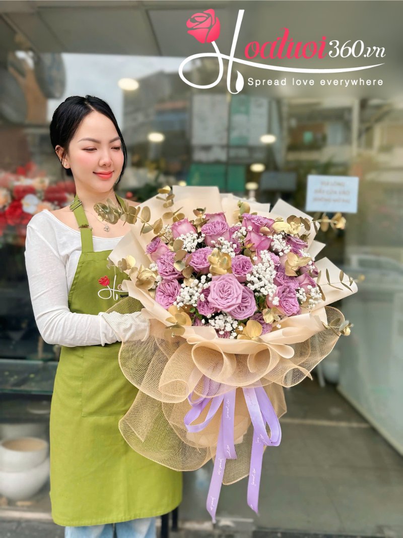 Khác hàng hài lòng về bó hoa đẹp tặng mẹ mừng ngày 20/10 tại Hoa tươi 360 