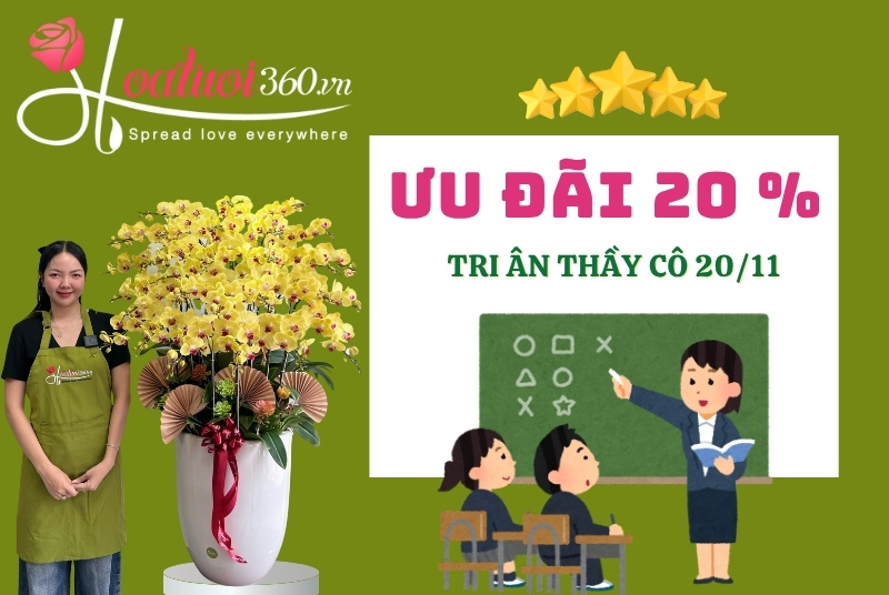 Hoa tươi 360 - Địa chỉ đặt hoa chúc mừng 20/11 giá rẻ