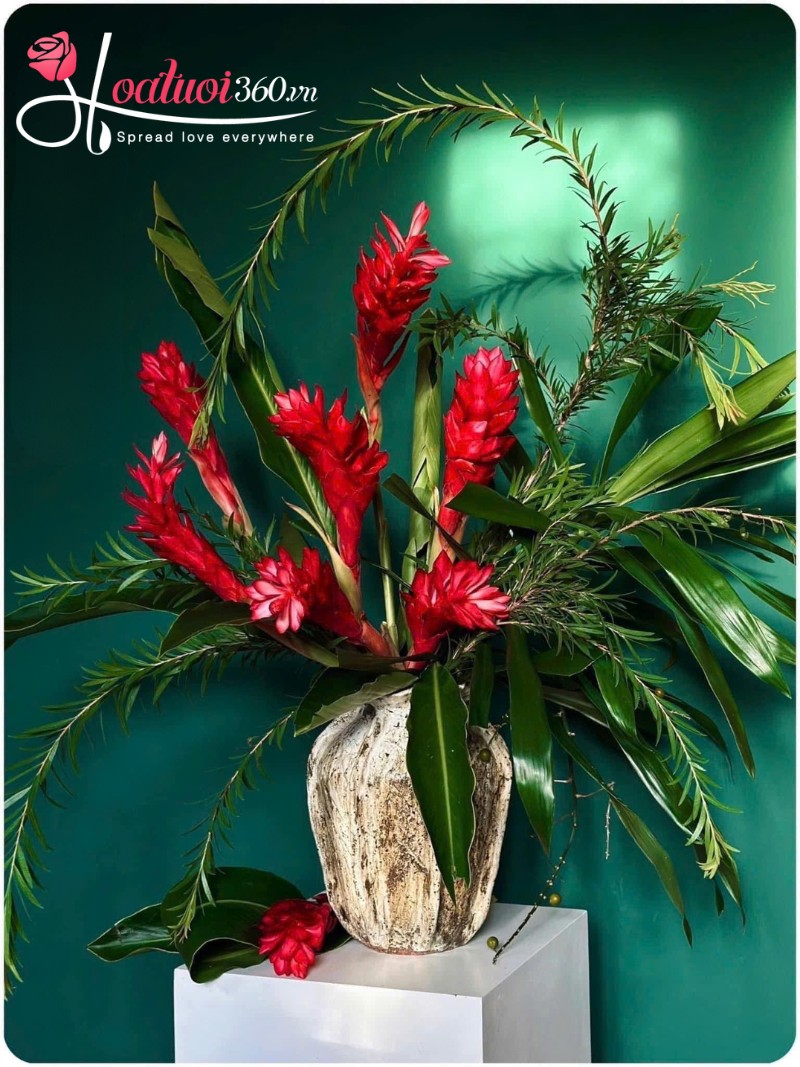 Cắm hoa hạnh phúc kiểu rẻ quạt