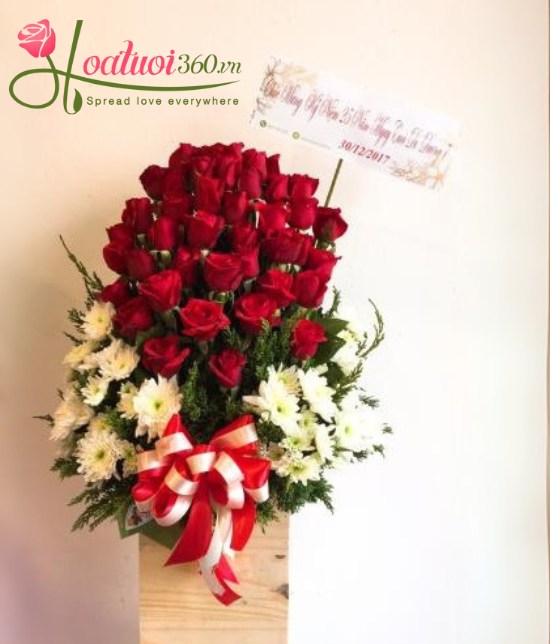 Hộp hoa - Mừng kỷ niệm ngày cưới