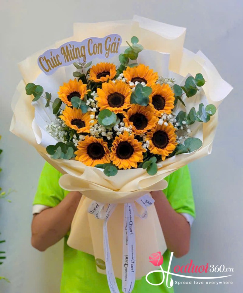 bó hoa hướng dương giá rẻ