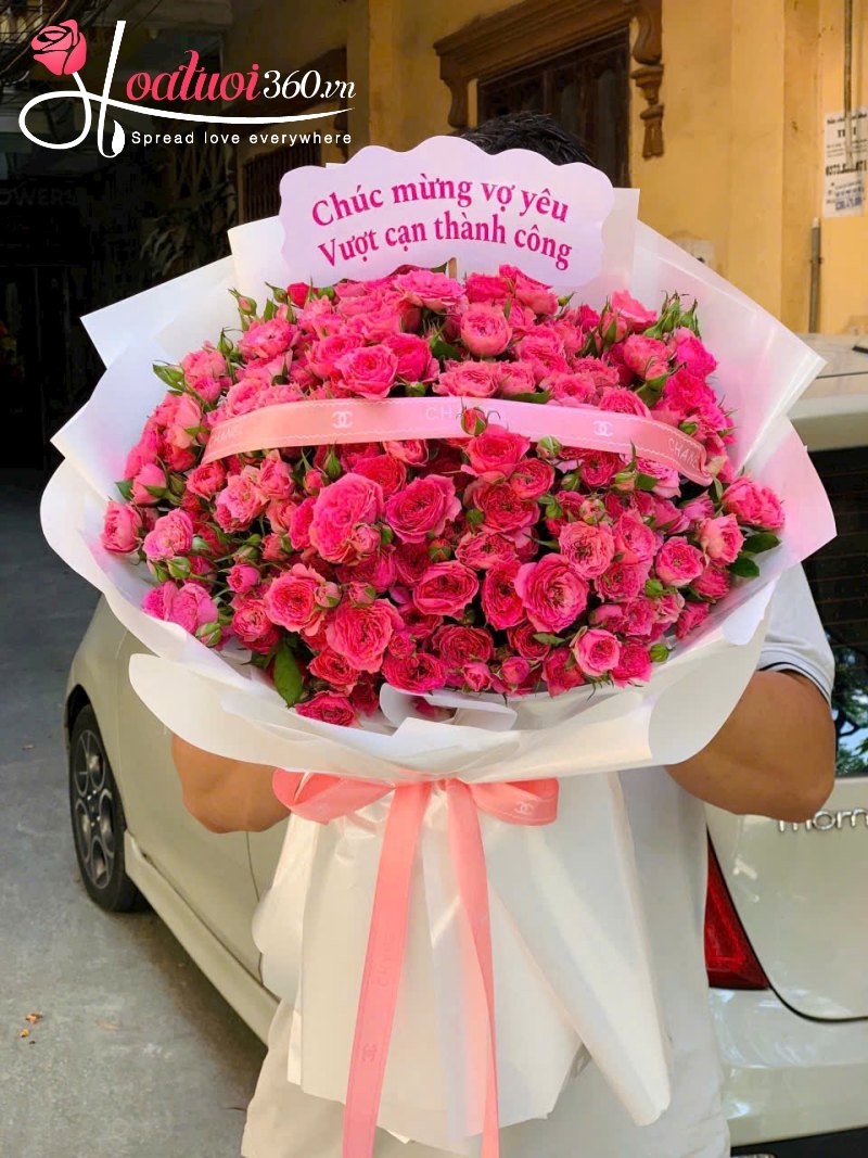 Bó hoa hồng chùm tình yêu