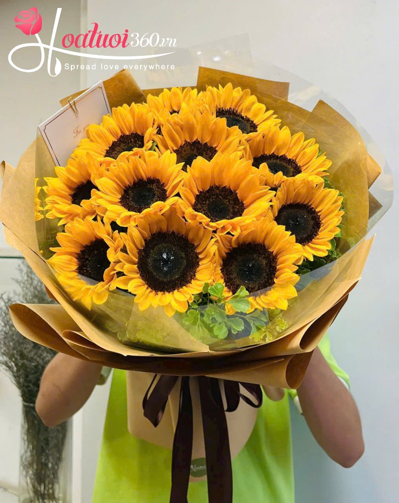 Bó hoa hướng dương 12 bông