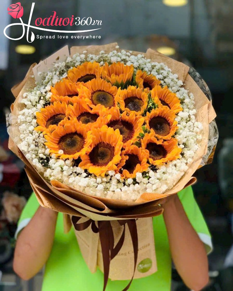 Bó hoa hướng dương 15 bông