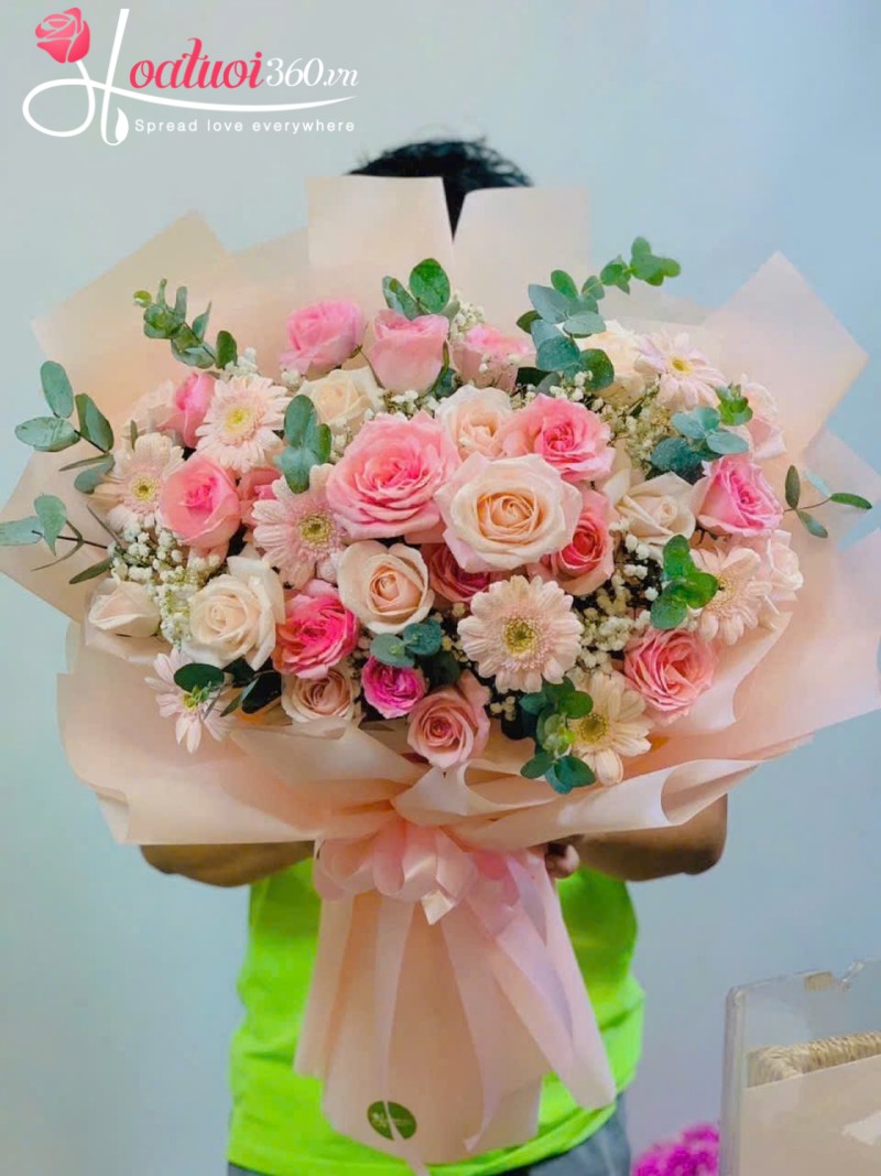 Bó hoa tình yêu mix