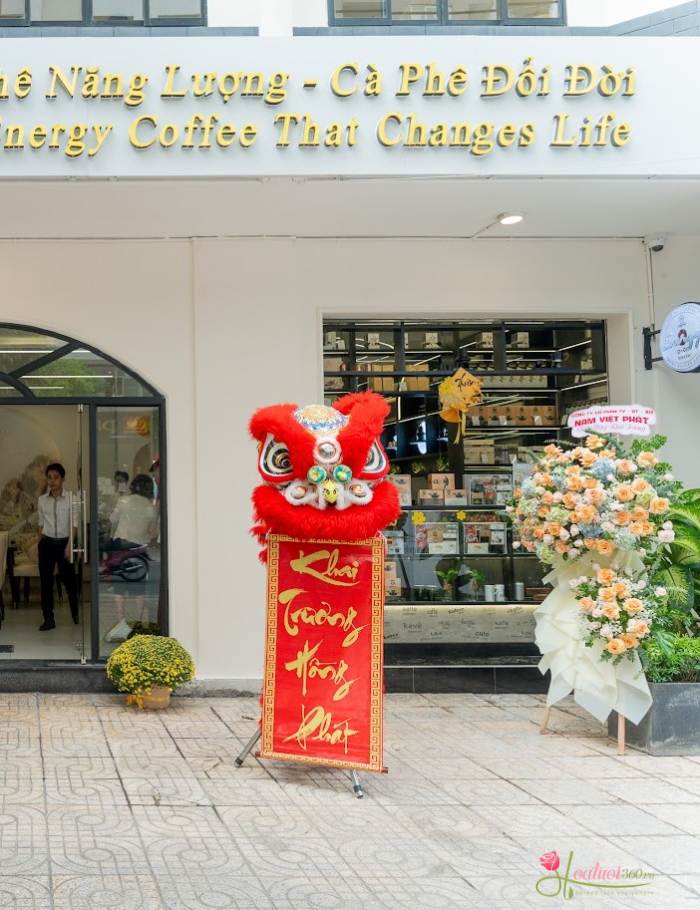 chọn hoa hồng mừng khai trương quán cafe