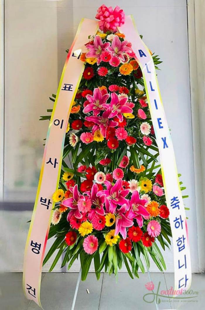 chọn hoa ly mừng khai trương quán coffee