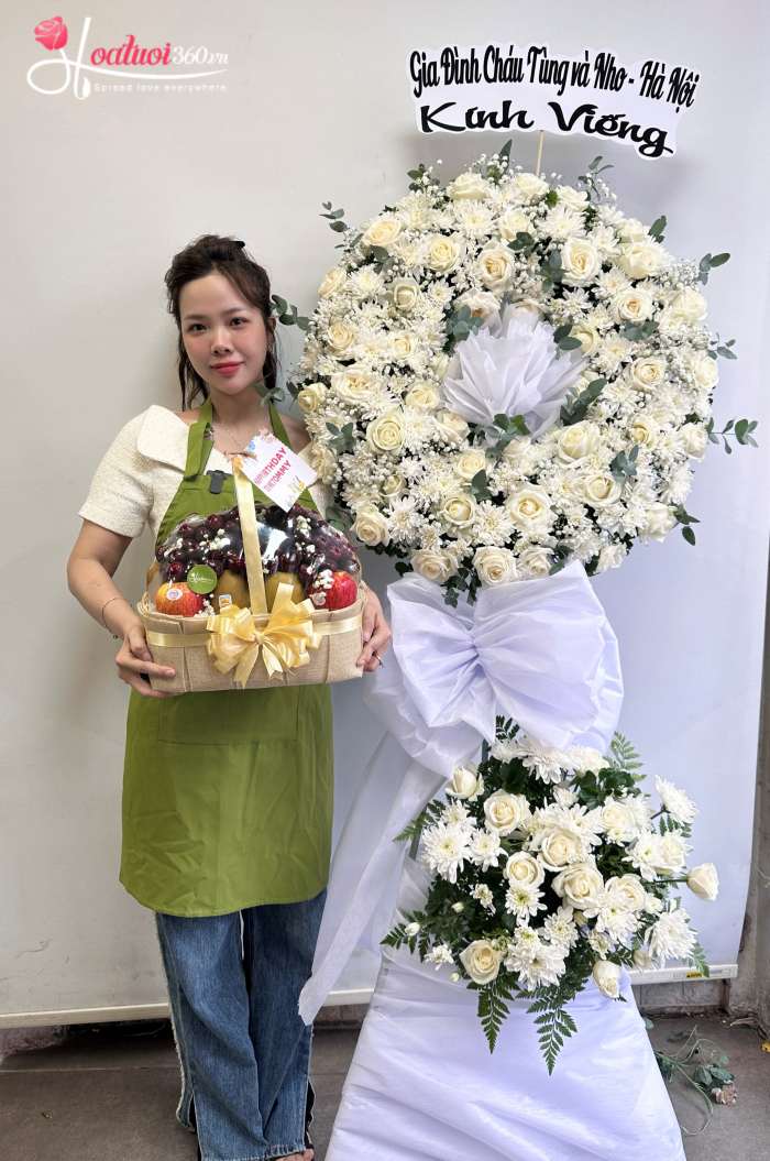 Đặt hoa chia buồn online tại shop hoa phường Bình Quới TPHCM