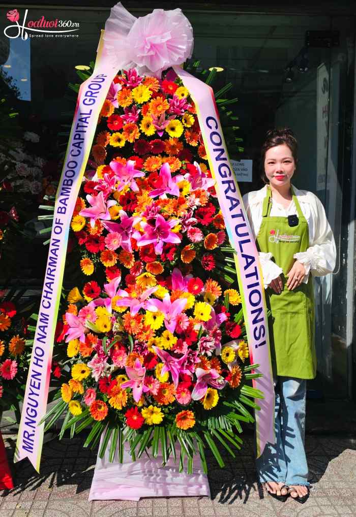 Đặt hoa khai trương tại shop hoa Phường Phú Định TPHCM