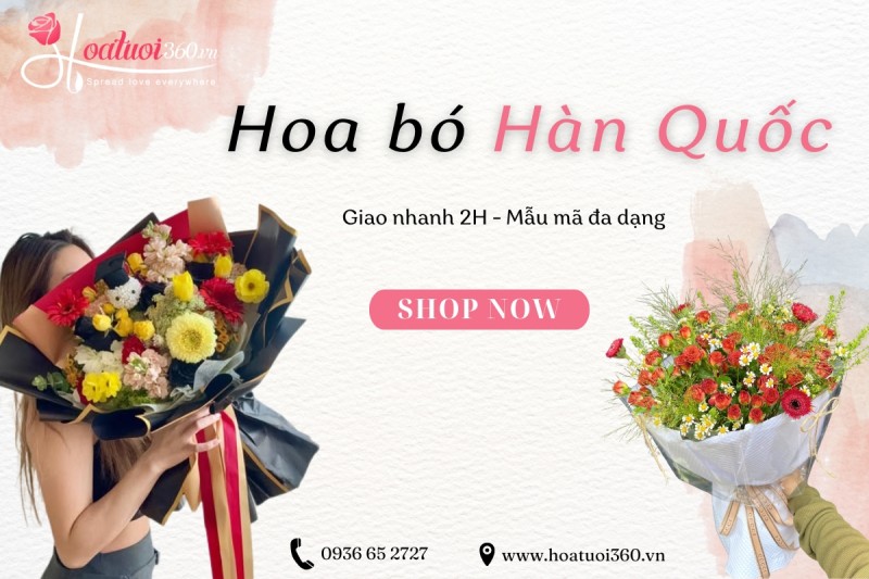 Địa chỉ mua hoa bó kiểu Hàn Quốc đẹp, giá tốt tại TPHCM