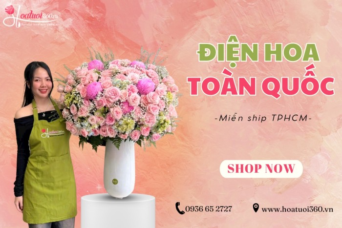 Shop hoa tươi tại TPHCM sẵn sàng phục vụ 24/7