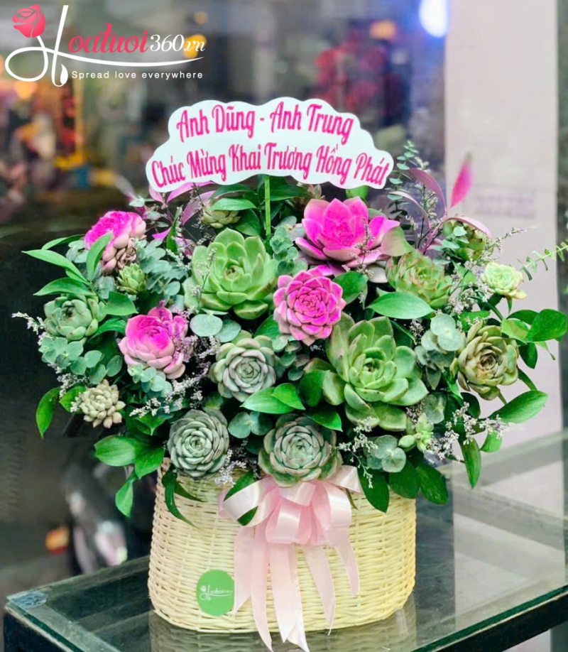 Giỏ hoa chúc mừng sự kiện