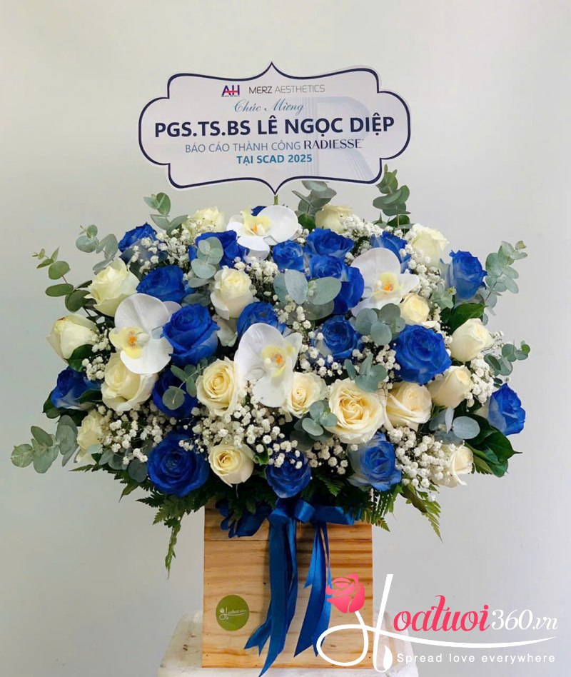 hoa chúc mừng thăng chức