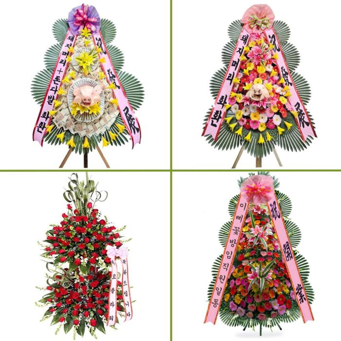 Kệ hoa mừng ngày khai trương Hàn Quốc từ 2 - 3 tầng