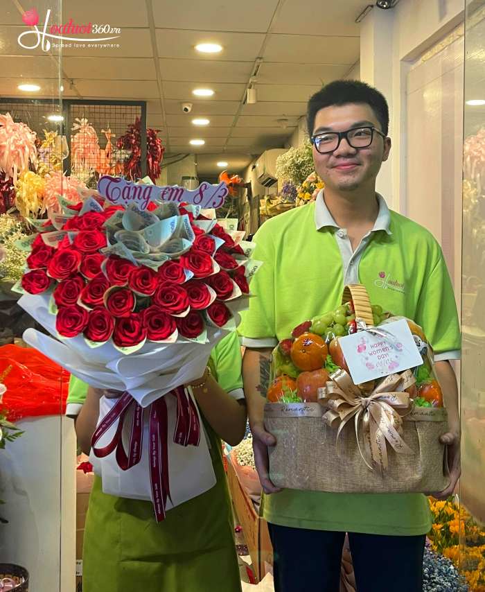 Lợi ích khi đặt combo hoa tươi & giỏ trái cây tại shop hoa Tân Thuận
